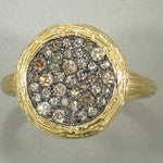 18k Yellow Gold & Brown Diamond Ring - 509H-YG-br-Jayne New York-Renee Taylor Gallery