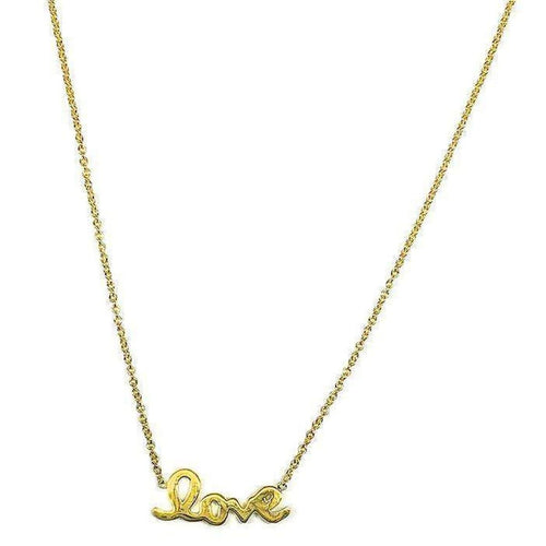 18k Yellow Gold & Diamond Love Necklace - 000995AYCH00-Roberto Coin-Renee Taylor Gallery
