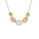 18K Lunaria Diamond Necklace - CB1974 B YW 16.5"-Marco Bicego-Renee Taylor Gallery