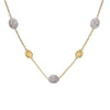 18K Siviglia Diamond Necklace - CB1838 B YW 16.5"-Marco Bicego-Renee Taylor Gallery