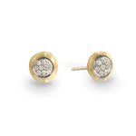 18K Delicati Diamond Pave Stud Earrings - OB1377 B YW-Marco Bicego-Renee Taylor Gallery