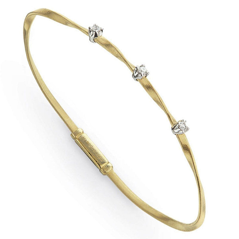 18K Marrakech Diamond Stackable Bangle - BG337 B YW-Marco Bicego-Renee Taylor Gallery