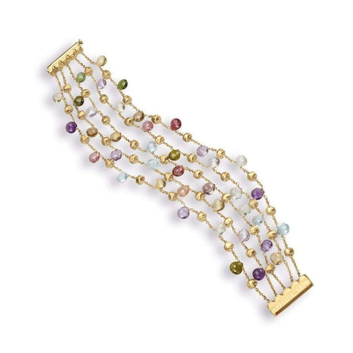 18K Paradise Multi Stone Bracelet - BB922 MIX01 Y-Marco Bicego-Renee Taylor Gallery