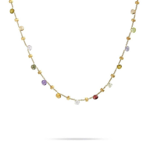 18K Paradise Mixed Gemstone Necklace - CB1155 MIX01 Y 18"-Marco Bicego-Renee Taylor Gallery
