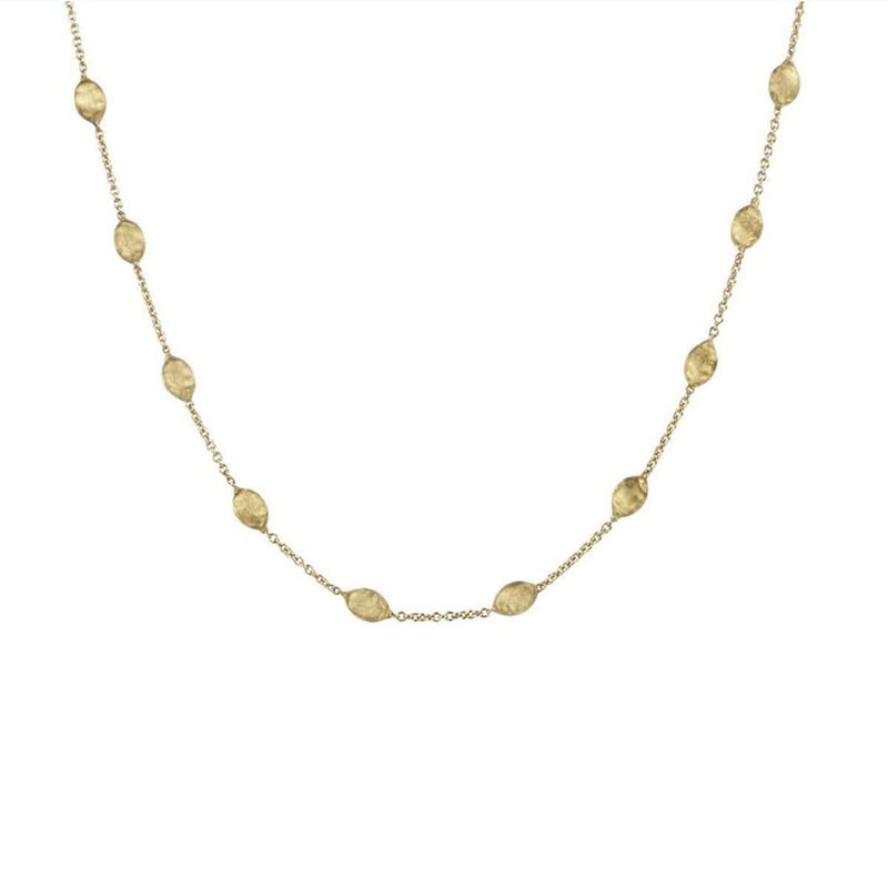 18K Siviglia Small Bead Short Necklace - CB608 Y 16"-Marco Bicego-Renee Taylor Gallery