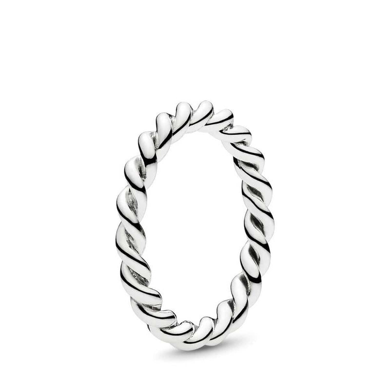 Twist Silver Ring - 190602-Pandora-Renee Taylor Gallery