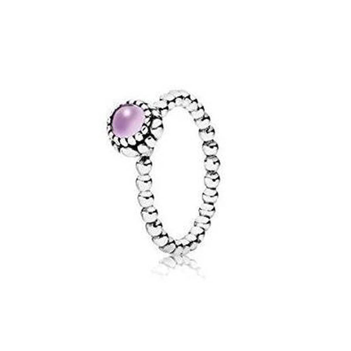 Birthday Blooms February Amethyst Ring 190854AM Pandora