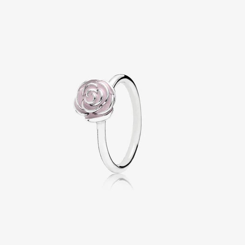 Rose Garden Pink Enamel Ring - 190905EN40-Pandora-Renee Taylor Gallery