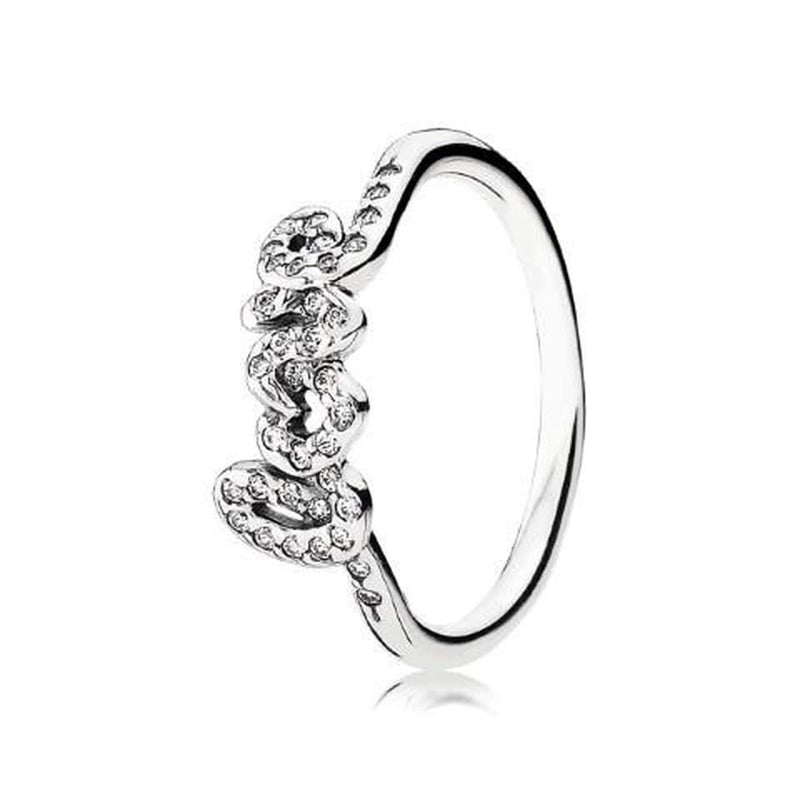 Signature of Love Clear Cubic Zirconia Ring - 190928CZ-Pandora-Renee Taylor Gallery