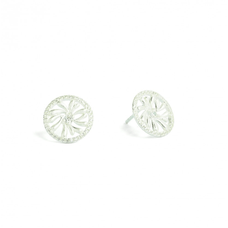 Aquarose Zirconia Stud Earrings - 19178154-Bernd Wolf-Renee Taylor Gallery