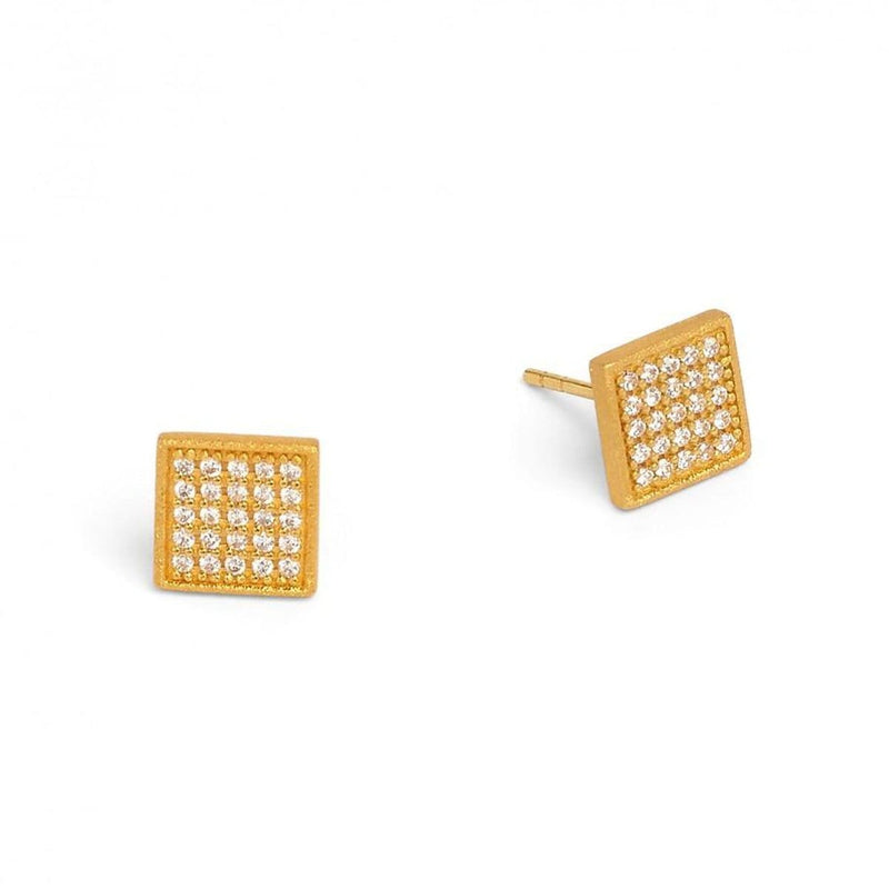 Cunio Zirconia Stud Earrings - 19232156-Bernd Wolf-Renee Taylor Gallery
