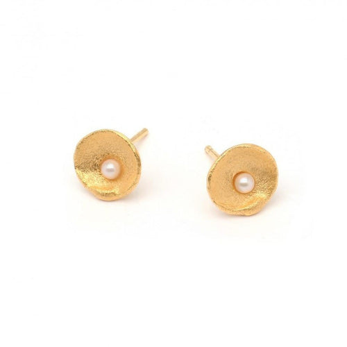 Clamis Freshwater Pearl Stud Earrings - 19246656-Bernd Wolf-Renee Taylor Gallery