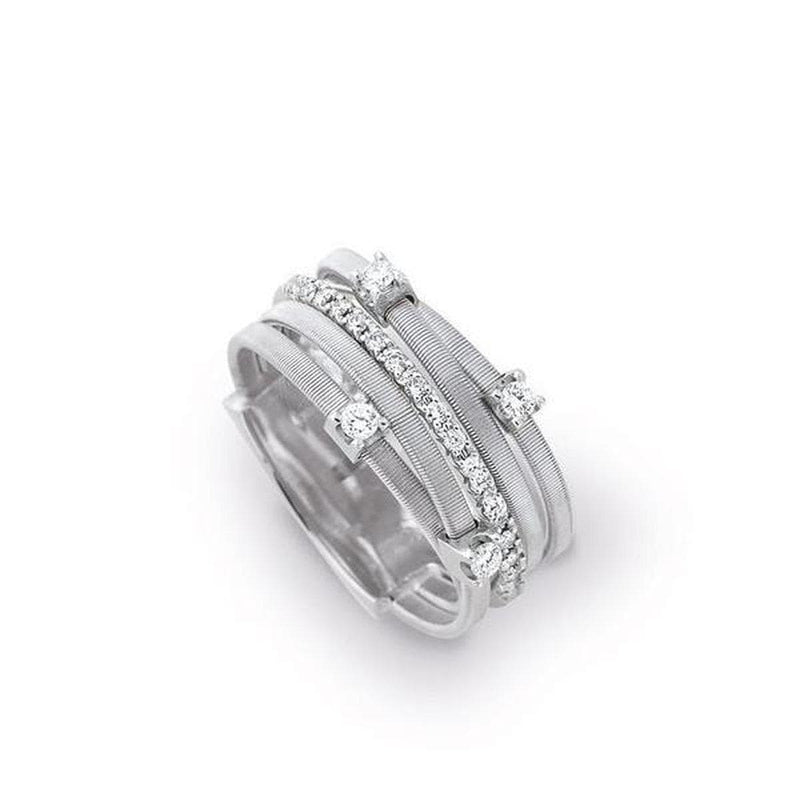 18K Goa 5 Row Diamond Ring - AG270 B2 W-Marco Bicego-Renee Taylor Gallery