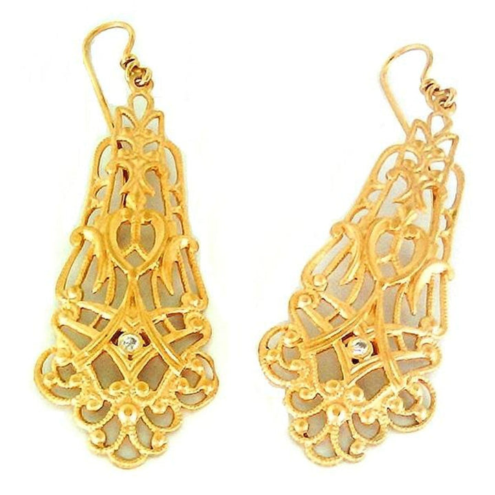 14K Gold & Diamond Earrings - M2008-Marika-Renee Taylor Gallery