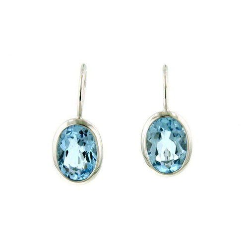 Sterling Silver Blue Topaz Earrings - 02/82617-BT-Breuning-Renee Taylor Gallery