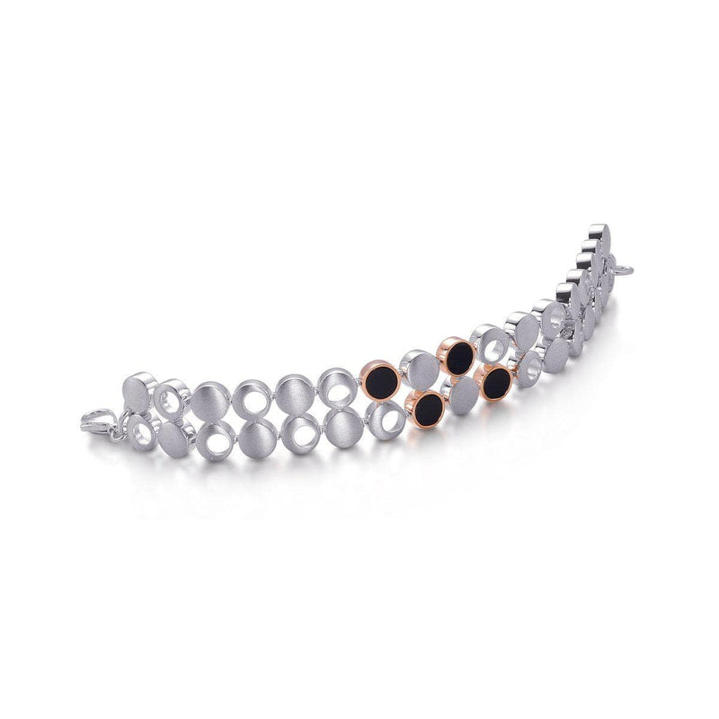 Sterling Silver Onyx Bracelet - 52/00287-Breuning-Renee Taylor Gallery