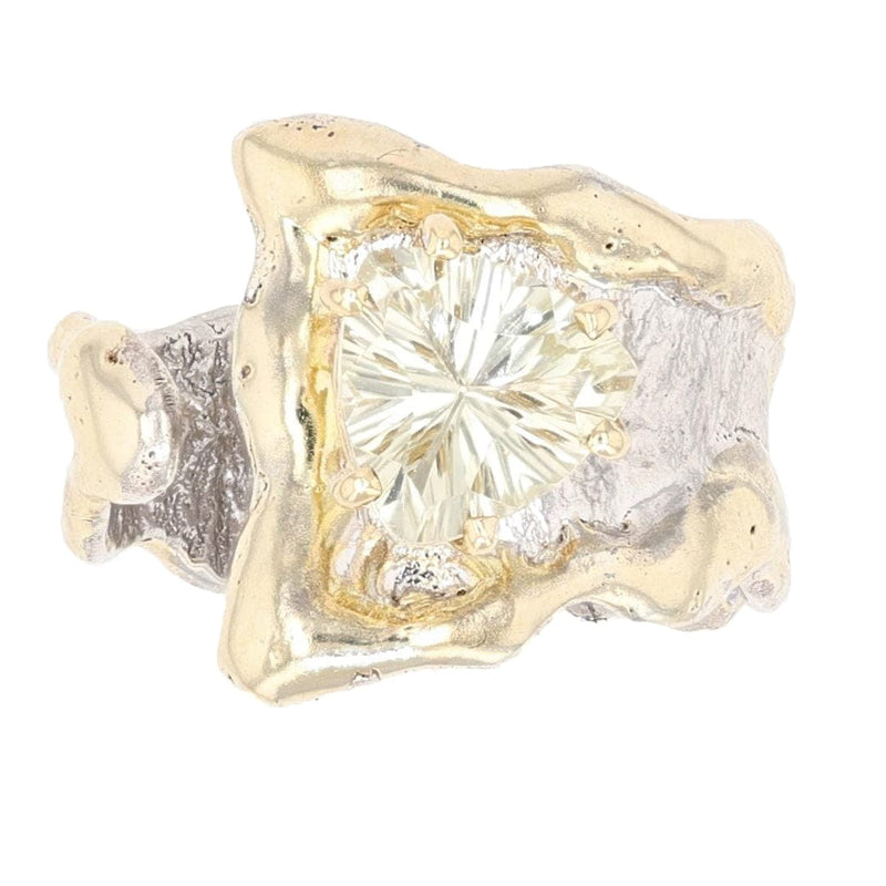 14K Gold & Crystalline Silver Margarita Quartz Ring - 21892-Shelli Kahl-Renee Taylor Gallery