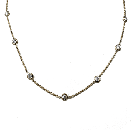 18k White Gold & Diamond Necklace - 000740AW1813-Roberto Coin-Renee Taylor Gallery