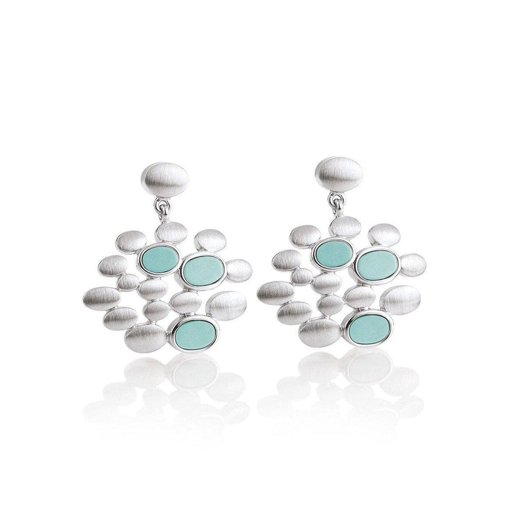 Sterling Silver Turquoise Earrings - 12/02017-Breuning-Renee Taylor Gallery