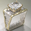 14K Gold & Crystalline Silver White Topaz Ring - 25199-Shelli Kahl-Renee Taylor Gallery