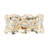 14K Gold & Crystalline Silver Diamond Ring - 25404-Shelli Kahl-Renee Taylor Gallery