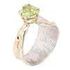 14K Gold & Crystalline Silver Peridot Ring - 25429-Shelli Kahl-Renee Taylor Gallery