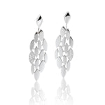 Sterling Silver White Sapphire Earrings - 12/02029-Breuning-Renee Taylor Gallery