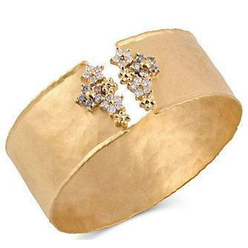 Marika 14k Gold & Diamond Cuff - MA2629-Marika-Renee Taylor Gallery