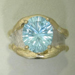 14K Gold & Crystalline Silver Sky Blue Topaz Ring - 26319-Shelli Kahl-Renee Taylor Gallery
