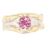 14K Gold & Crystalline Silver Pink Tourmaline Ring - 26336-Shelli Kahl-Renee Taylor Gallery