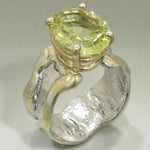 14K Gold & Crystalline Silver Margarita Quartz Ring - 27949-Shelli Kahl-Renee Taylor Gallery