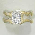 14K Gold & Crystalline Silver White Topaz Ring - 27956-Shelli Kahl-Renee Taylor Gallery