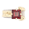 14K Gold & Crystalline Silver Garnet Ring - 28041-Shelli Kahl-Renee Taylor Gallery