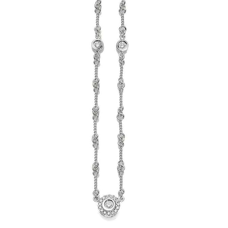 18k White Gold & Diamond Necklace - 001499AWCHX0-Roberto Coin-Renee Taylor Gallery