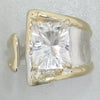 14K Gold & Crystalline Silver White Topaz Ring - 28286-Shelli Kahl-Renee Taylor Gallery