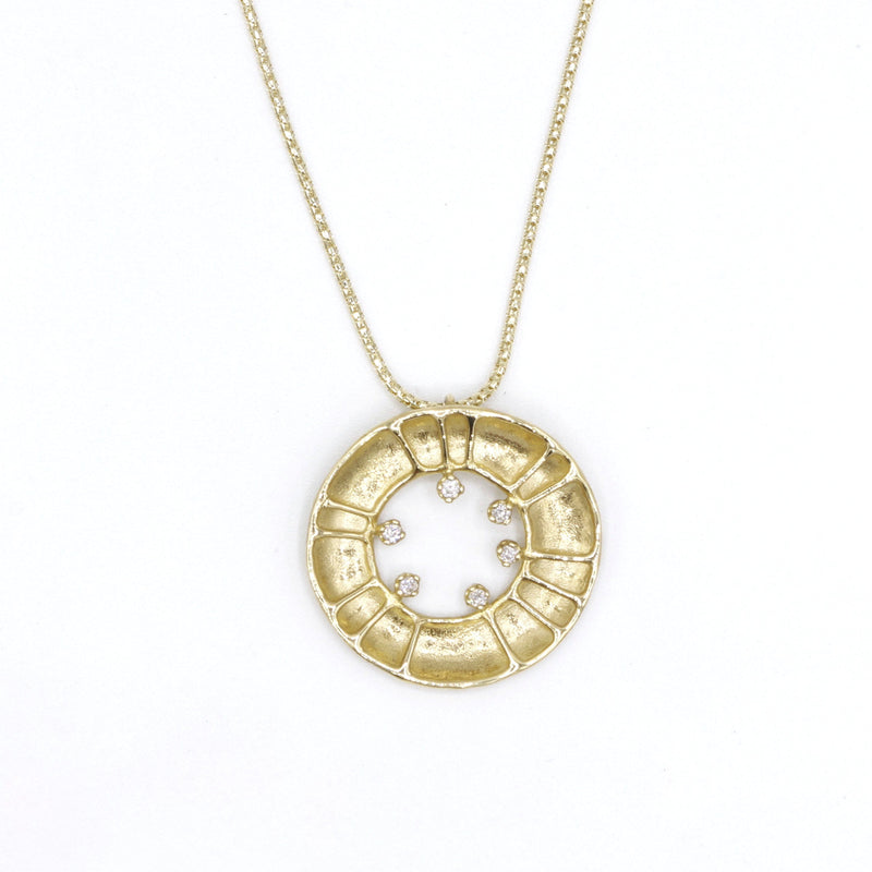 14k Gold & Diamond Pendant - 485D-Y+YCH-Leon Israel Designs-Renee Taylor Gallery