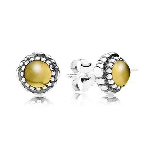 Birthday Blooms November Citrine Earrings - 290543CIG-Pandora-Renee Taylor Gallery