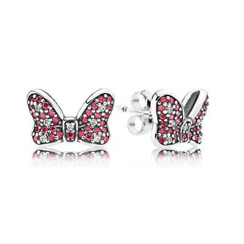 Disney Minnie's Sparkling Bow Earrings - 290578CZR-Pandora-Renee Taylor Gallery