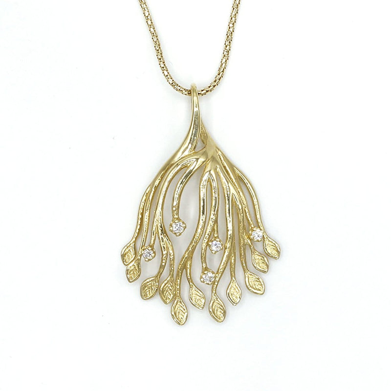 14k Gold & Diamond Pendant - 690D-Y+YCH-Leon Israel Designs-Renee Taylor Gallery