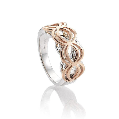 Rose Gold Plated Sterling Silver Ring - 44/01509-Breuning-Renee Taylor Gallery