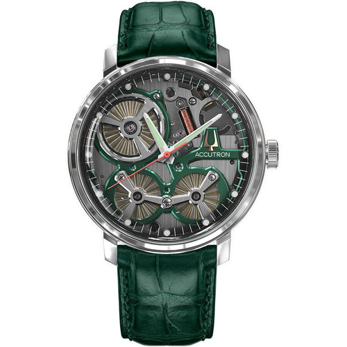 Spaceview 2020 Watch - Green/Black-Accutron-Renee Taylor Gallery