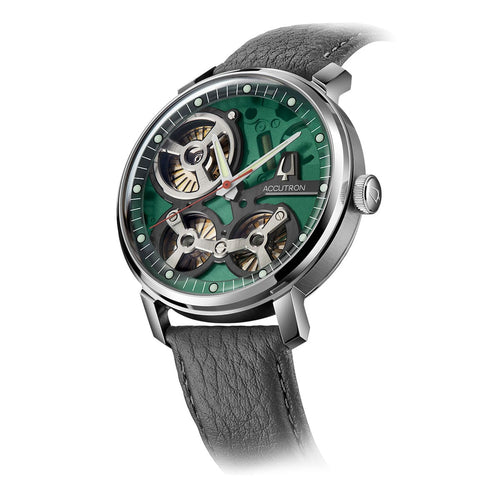 Spaceview 2020 Watch - Black/Green-Accutron-Renee Taylor Gallery