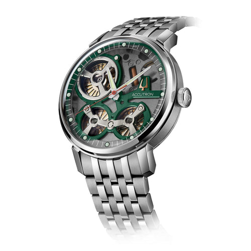 Spaceview 2020 Watch - Ss/Green-Accutron-Renee Taylor Gallery