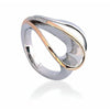 Rose Gold Plated Sterling Silver White Sapphire Ring - 42/03294-Breuning-Renee Taylor Gallery