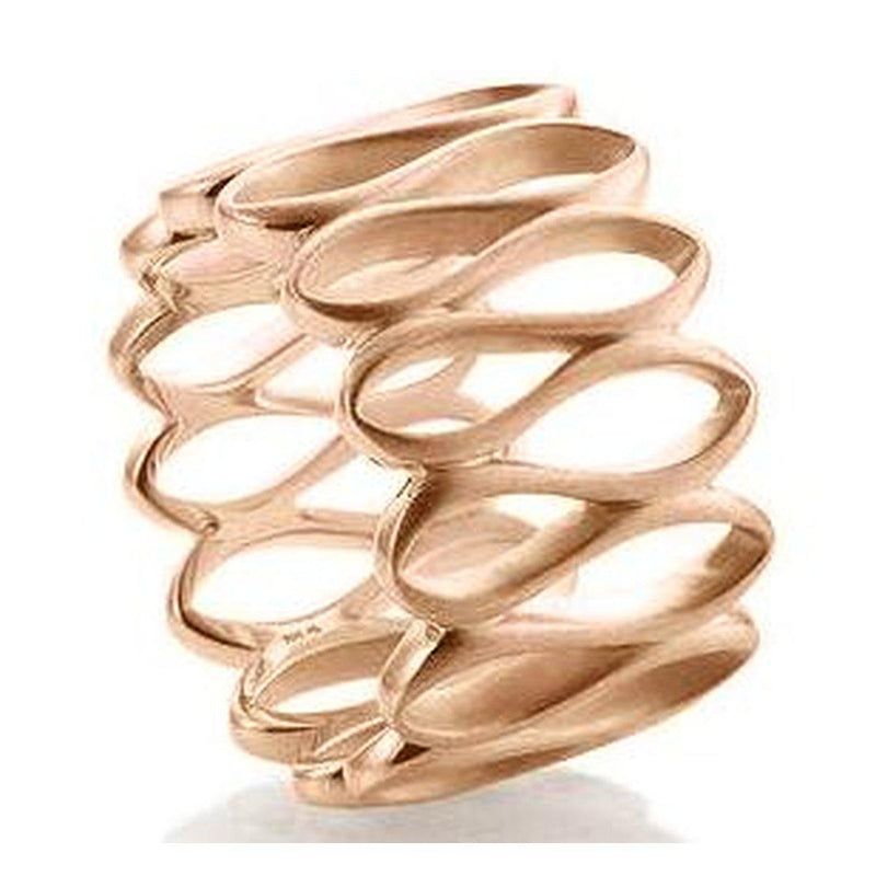 Rose Gold Plated Sterling Silver Ring - 44/01507-Breuning-Renee Taylor Gallery