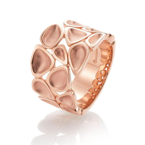 Rose Gold Plated Sterling Silver Ring - 44/01517-Breuning-Renee Taylor Gallery