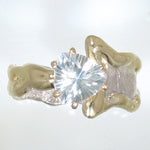 14K Gold & Crystalline Silver White Topaz Ring - 30563-Shelli Kahl-Renee Taylor Gallery
