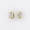 14K Gold & Crystalline Silver Diamond Ring - 30583-Shelli Kahl-Renee Taylor Gallery
