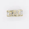 14K Gold & Crystalline Silver Diamond Ring - 30585-Shelli Kahl-Renee Taylor Gallery