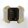 14K Gold & Crystalline Silver Cognac Quartz Ring - 30596-Shelli Kahl-Renee Taylor Gallery